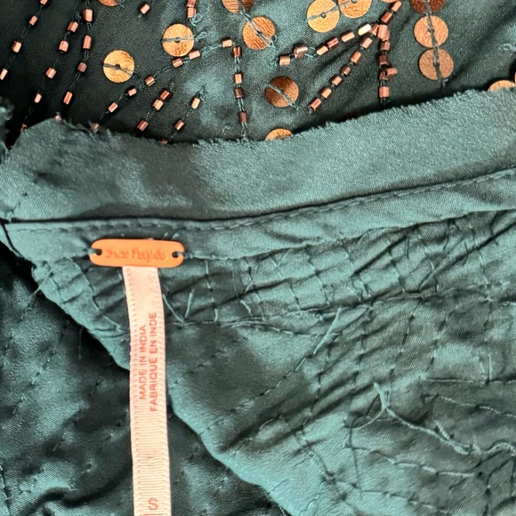 Free people, small emerald green dress - Picture 4 of 4